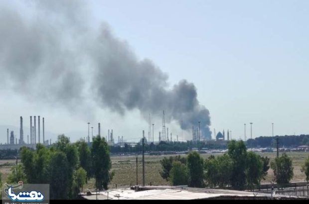 آخرین وضعیت حریق در مخازن پالایشگاه نفت تهران آخرین وضعیت حریق در مخازن پالایشگاه نفت تهران