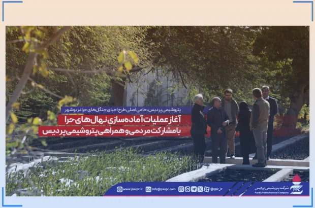پتروشیمی پردیس، حامی اصلی طرح احیای جنگل‌های حرا در بوشهر