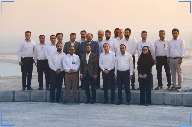 ⁨اولین بازدید دکتر امیر اکبری، در قامت مدیریت عامل پتروشیمی جم از پروژه توسعه پلیمر کنگان