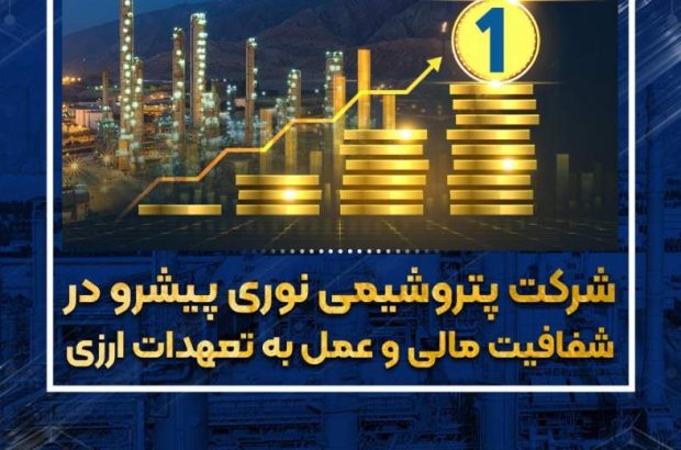 پتروشیمی نوری پیشرو در شفافیت مالی و عمل به تعهدات ارزی