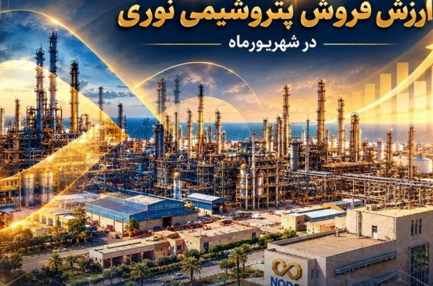 رشد ۹۳ درصدی ارزش فروش پتروشیمی نوری در شهریورماه/ تداوم عملکرد چشمگیر نوری در شرایط بحران‌های پساجنگ و محدودیت شدید خوراک