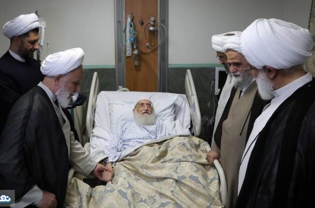 عیادت نمایندگان رهبرمعظم انقلاب از آیت‌الله نوری همدانی
